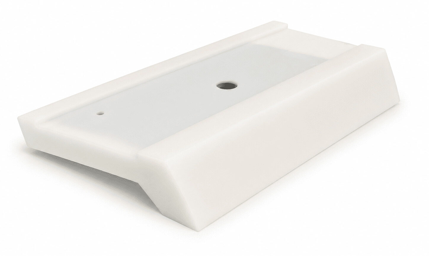Raschiatore in poliuretano bianco